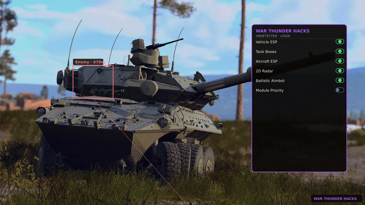 Player reviewing War Thunder patch notes before a enemy tank battle