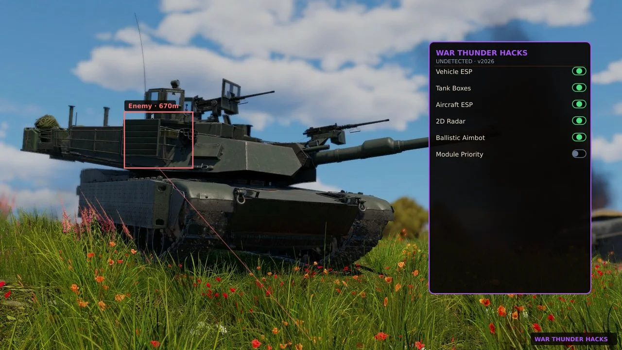 War Thunder graphics and control settings menu